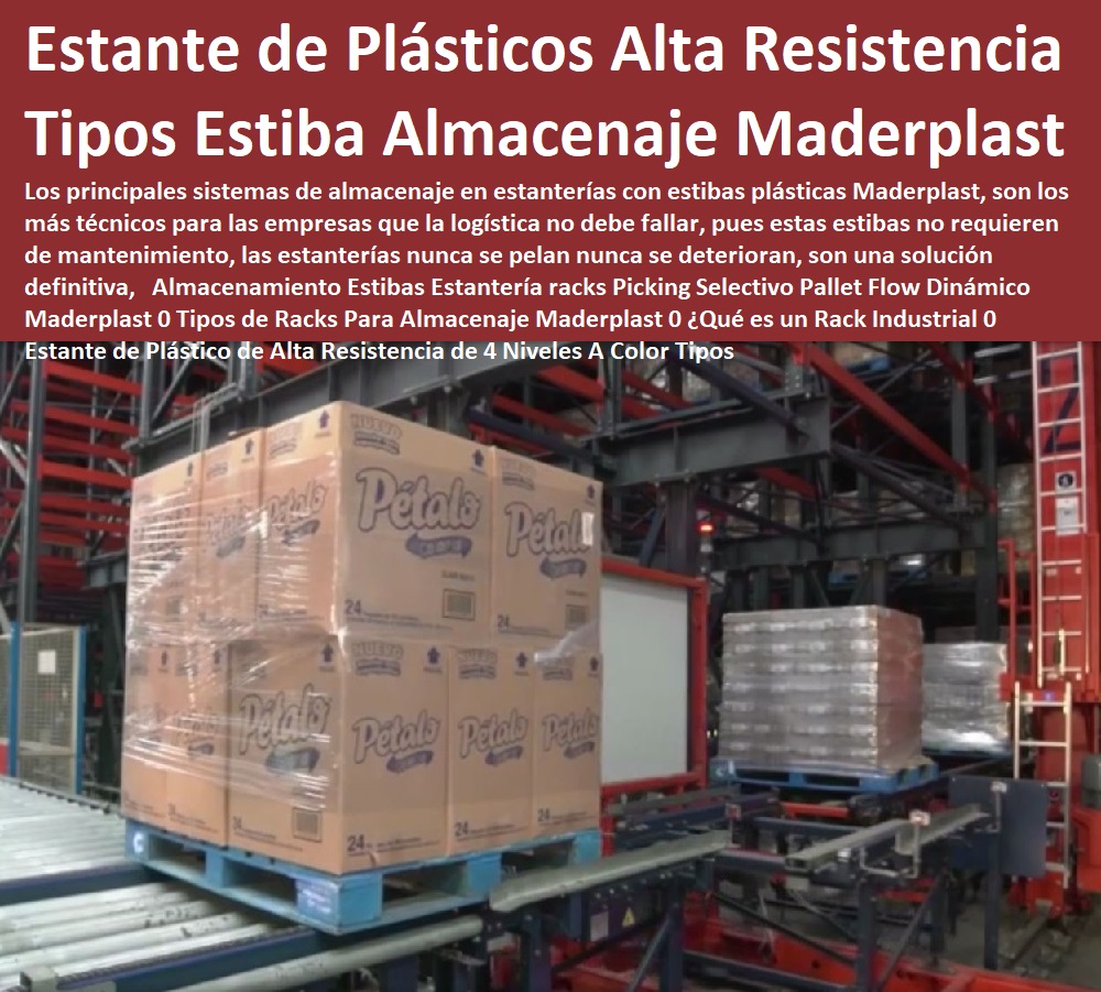 Almacenamiento Estibas Estantería racks Picking Selectivo Pallet Flow Dinámico Maderplast 0 Tipos de Racks Para Almacenaje Maderplast 0 ¿Qué es un Rack Industrial 0 Estante de Plástico de Alta Resistencia de 4 Niveles A Color Tipos Almacenamiento Estibas Estantería racks Picking Selectivo Pallet Flow Dinámico  Contenedores Antiderrame,  cerca de mí Tarimas, Empaque Embalaje, Almacenamientos, Dique Estiba Anti Derrames, Cajas, Plataformas Tablados, Entarimados, Tanques, Recipientes Contención Derrames, Logística automatizada, Estibas Pallets, Maderplast 0 Tipos de Racks Para Almacenaje Maderplast 0 ¿Qué es un Rack Industrial 0 Estante de Plástico de Alta Resistencia de 4 Niveles A Color Tipos